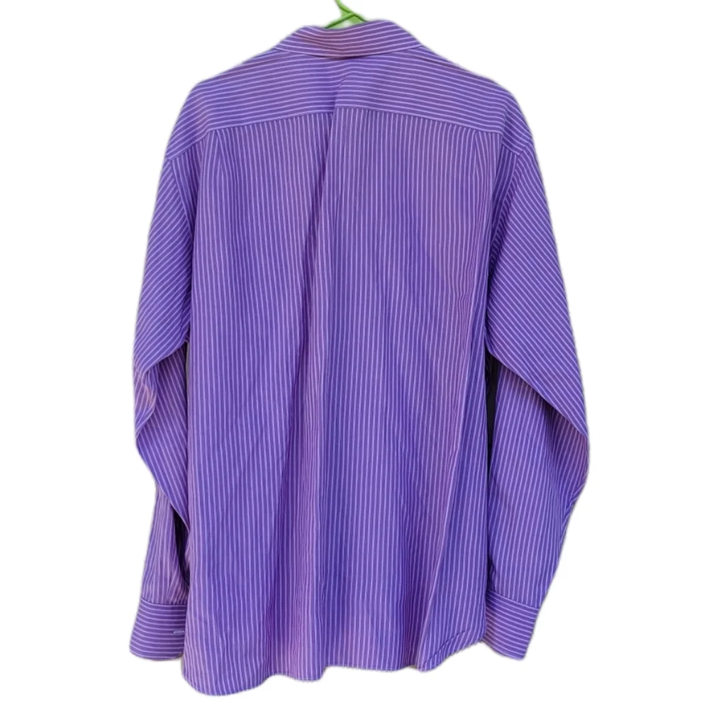 J.Crew Mens Purple Striped 100% Cotton Button Down Longsleeve Shirt L